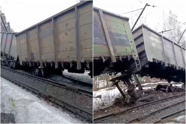 На Среднем Урале сошел с рельсов грузовой поезд