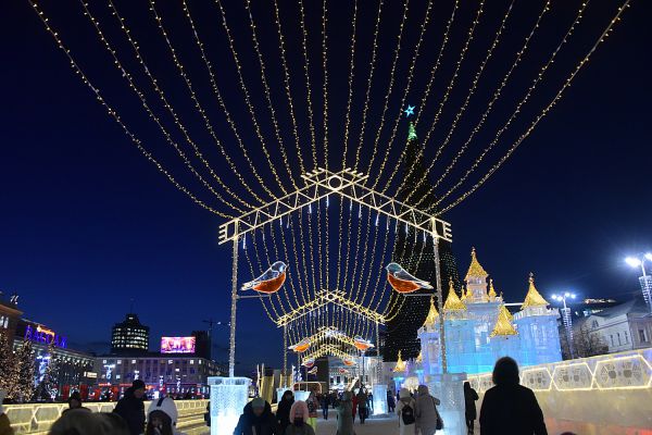 Работу ледового городка в Екатеринбурге продлили до 30 января