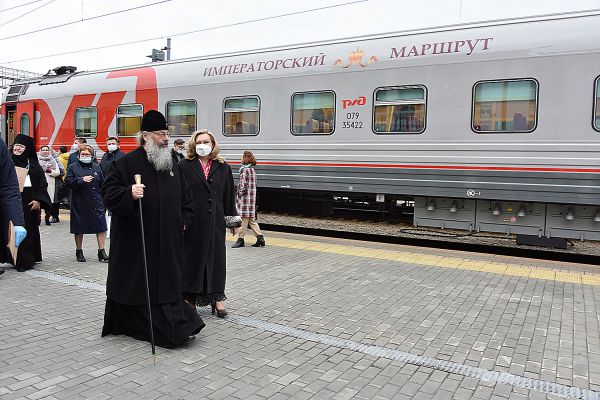 Фоторепортаж: в Екатеринбурге презентовали вагон «Императорского маршрута»